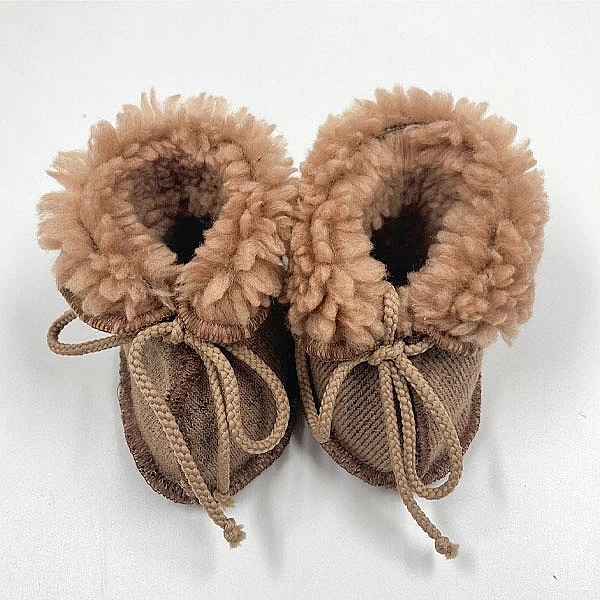 Пінетки NL Baby, вовняні, 0-3 міс., коричневий (0000/37177) - Pampik - 3