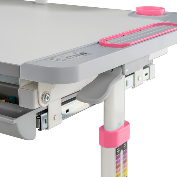 Комплект дитячих меблів FunDesk парта та стілець трансформери Littonia Pink - Pampik - 7