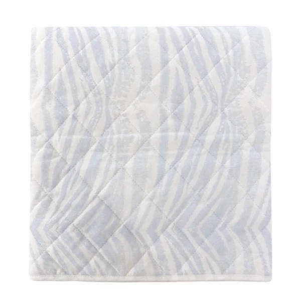 Плед NL Baby, двусторонний, хлопковый, 100х75 см, бело-голубой (143/21687) - Pampik