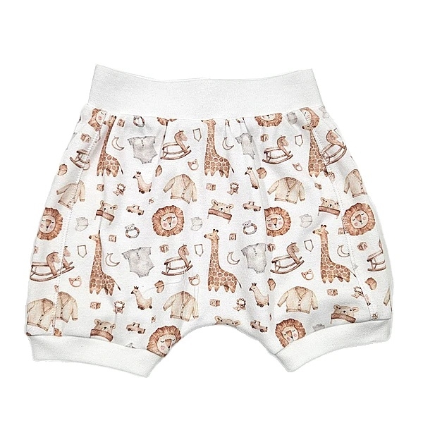 Піжама NL Baby з короткими рукавами та шортами, бавовняна, 3-6 міс., білий (012/38409) - Pampik - 3