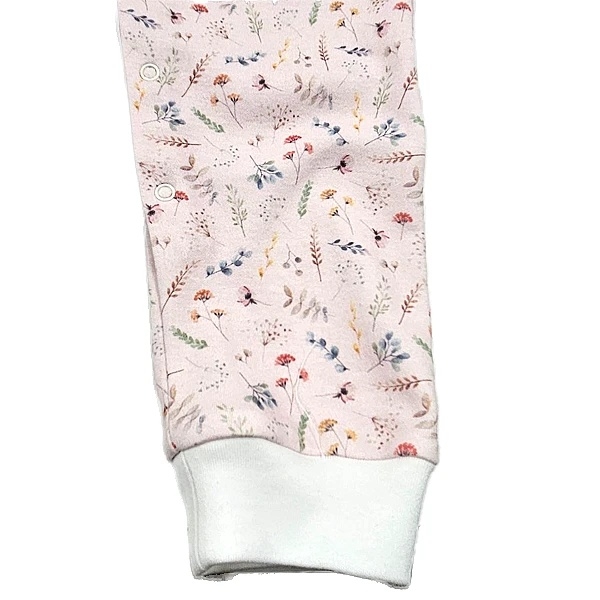 Человечек NL Baby на кнопках, хлопок, 9-12 мес., розовый (014/38132) - Pampik - 4