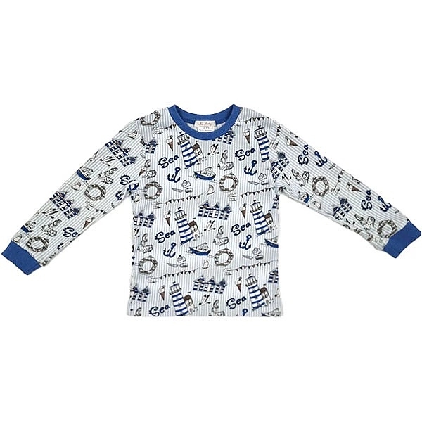 Піжама NL Baby Blumarine з довгими рукавами, бавовняна, 2 роки, різнокольоровий (005/37156) - Pampik - 2