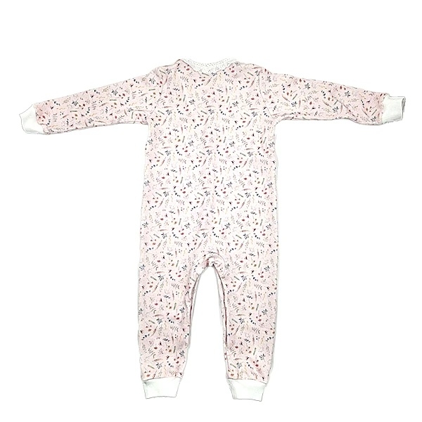 Человечек NL Baby на кнопках, хлопок, 9-12 мес., розовый (014/38132) - Pampik - 2