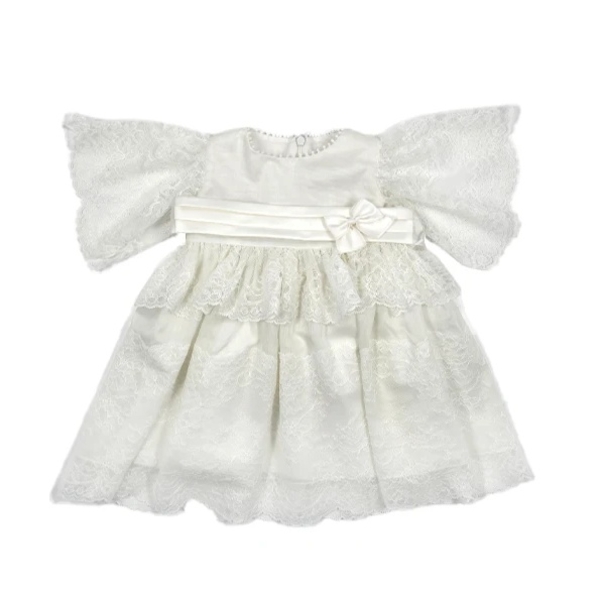 Сукня на хрещення NL Baby, 3 міс., молочний (0025/38362) - Pampik