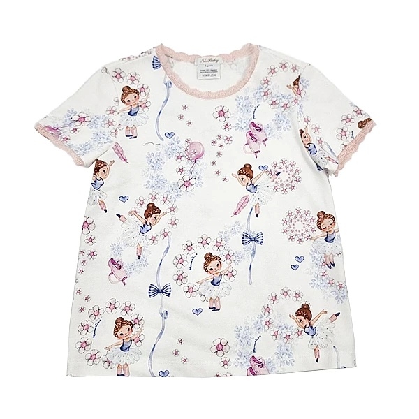 Піжама NL Baby Monnalisa з короткими рукавами та шортами, бавовняна, 5 років, різнокольоровий (064/37641) - Pampik - 2