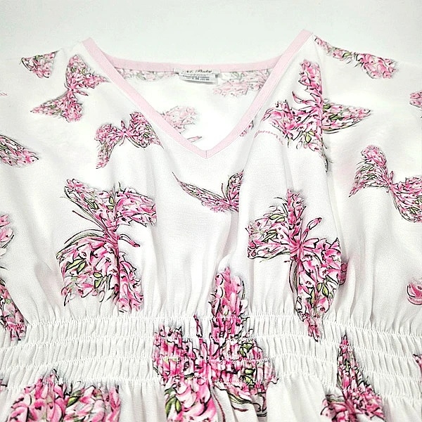 Туника пляжная NL Baby Monnalisa, 3-4 года, бело-розовый (304/38224) - Pampik - 4