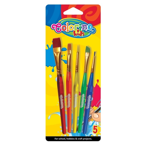 Набір пензлів Colorino, акрилові, 5 шт. (32599PTR) - Pampik