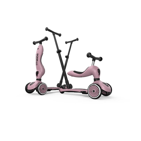 Самокат Scoot and Ride Highwaykick-1 Push and Go, пастельно-бузковий (SR-240527-WILDBERRY) - Pampik - 4