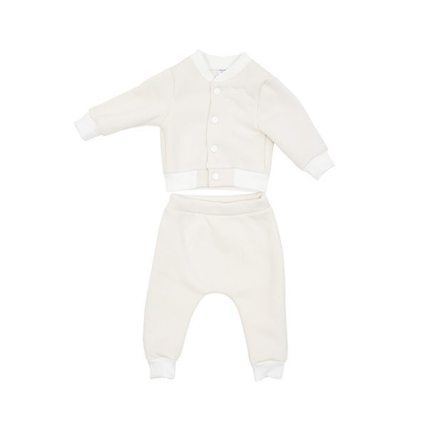 Костюм Twins Україна, трикотажний, утеплений, р.80, бежевий (W-120-КТУУ-80-02) - Pampik