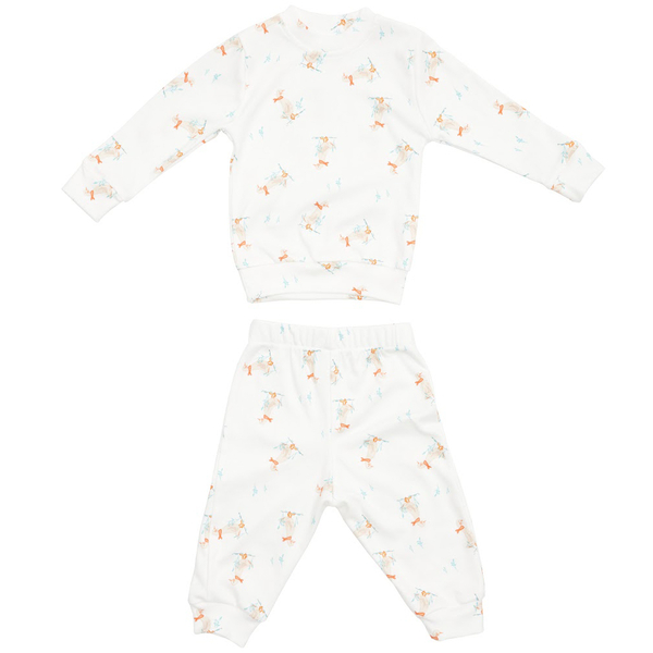 Піжама Twins Mimi Mornings Качечки, інтерлок, р.92, білий (W-191-TMMIP92-027) - Pampik