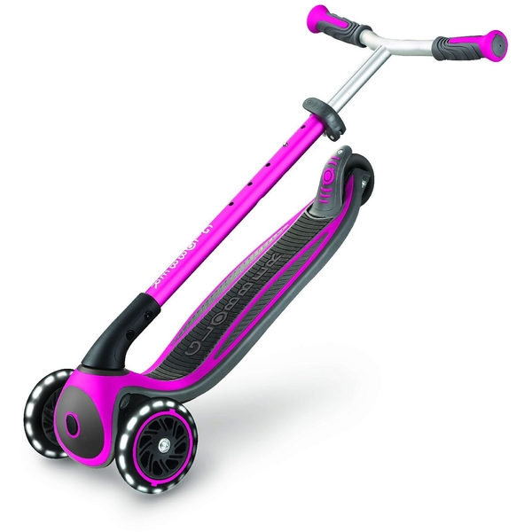 Самокат Globber Master Lights, колеса з підсвіткою, рожевий (662-110-2) - Pampik - 7