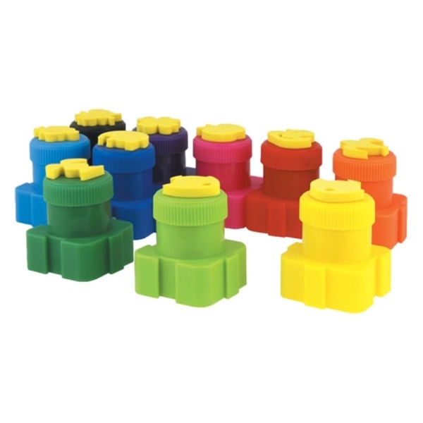 Фарби пальчикові Colorino Finger Paints, з пазлами і штампами, 10 кольорів (18395PTR/1) - Pampik - 2