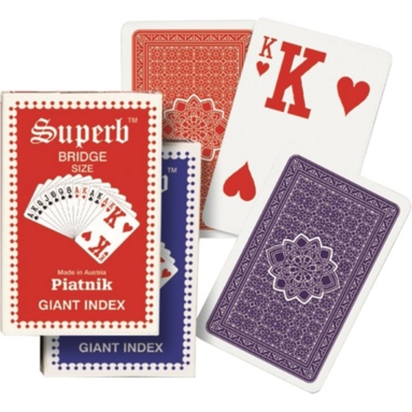 Карты игральные Piatnik Большой индекс, бридж, 1 колода, 55 карт (PT-149511) - Pampik