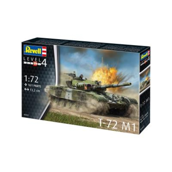 Сборная модель-копия Revell Танк Т-72 М1, уровень 4, масштаб 1:72, 161 деталь (RVL-03357) - Pampik - 2