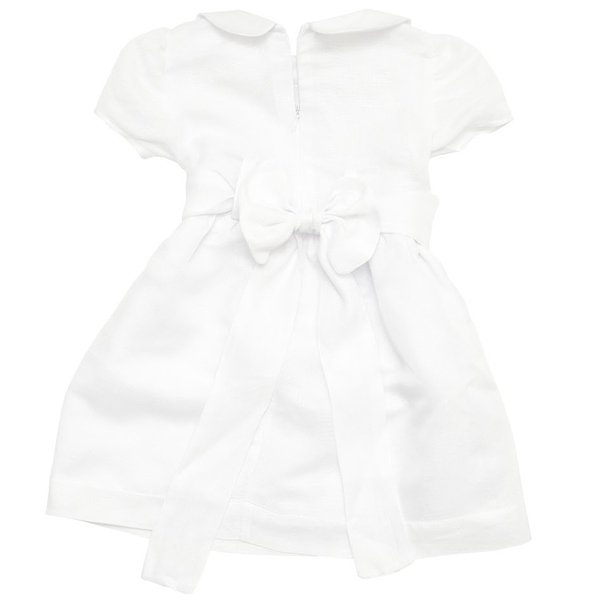 Сукня святкова Twins Belle, льон, р.80, білий (W-210-TBL80-01) - Pampik - 2