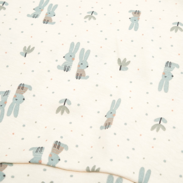 Піжама Twins Mimi Mornings Кролики, інтерлок, р.86, молочний (W-191-TMMIP86-13) - Pampik - 2