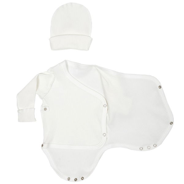 Комплект одягу Twins Ego Organic, інтерлок, р.52, молочний (W-191-TPEGO52-202) - Pampik - 2