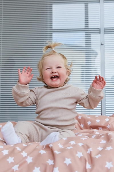 Піжама Twins Ego Organic, інтерлок, р.80, бежевий (W-191-TEGOP-02) - Pampik - 6