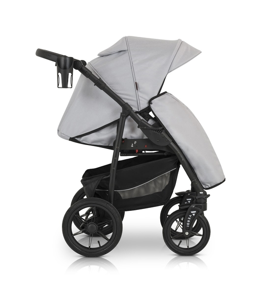 Универсальная коляска 3 в 1 Verdi Sonic Comfort 9023-VC-02 light gray skin - Pampik - 14