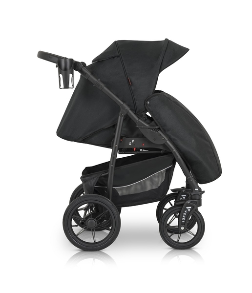 Универсальная коляска 3 в 1 Verdi Sonic Comfort 9023-VC-05 black fabric - Pampik - 11