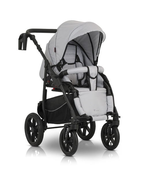 Универсальная коляска 3 в 1 Verdi Sonic Comfort 9023-VC-02 light gray skin - Pampik - 7