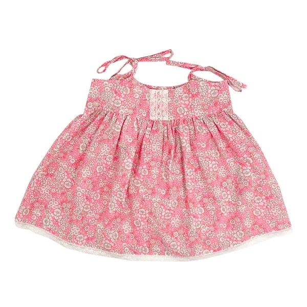 Сарафан с трусиками NL Baby, батист, 3-6 мес., розовый (309/19566) - Pampik - 2