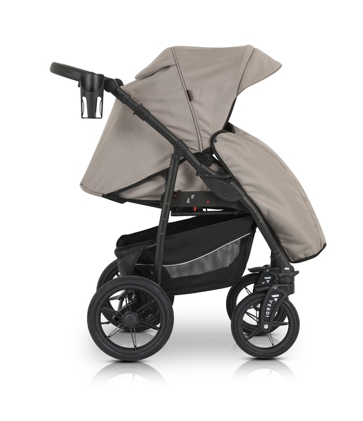 Універсальна коляска 3 в 1 Verdi Sonic Comfort 9023-VC-03 latte fabric - Pampik - 12