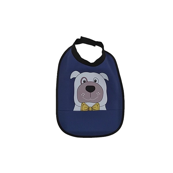 Накидка и слюнявчик NL Baby с мягким воротником, водонепроницаемые, синий (0000/37303) - Pampik - 3