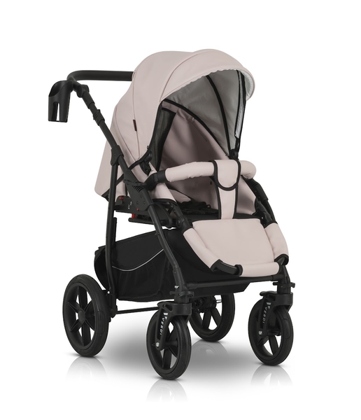 Універсальна коляска 3 в 1 Verdi Sonic Comfort 9023-VC-08 powder pink/black skin - Pampik - 10