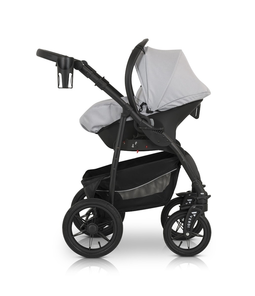 Универсальная коляска 3 в 1 Verdi Sonic Comfort 9023-VC-02 light gray skin - Pampik - 16
