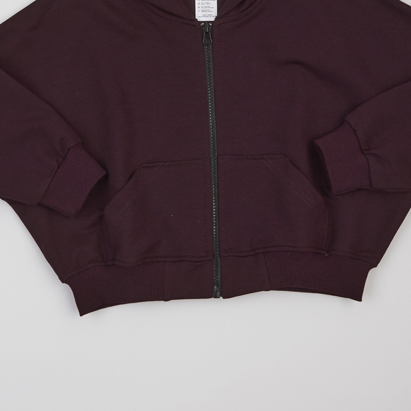 Спортивний костюм Garnamama бомбер з капюшоном,Брюки-палаццо Season 2025 146 Бордовий (1055949.1421212) - Pampik - 3