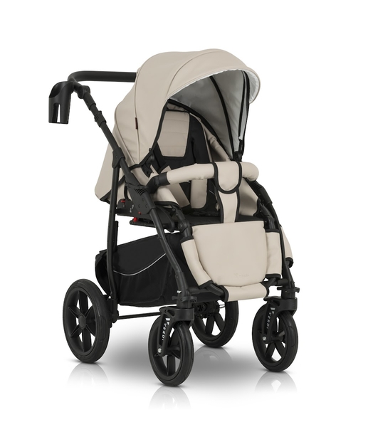 Універсальна коляска 3 в 1 Verdi Sonic Comfort 9023-VC-09 ecru/black skin - Pampik - 10