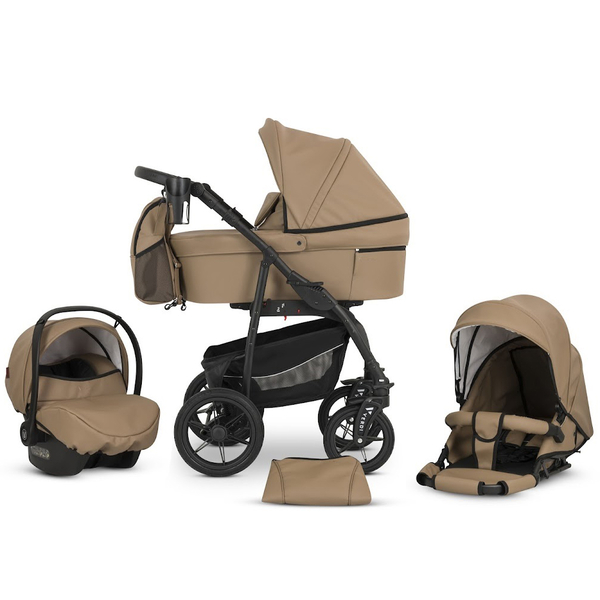 Универсальная коляска 3 в 1 Verdi Sonic Comfort 9023-VC-12 beige skin - Pampik - 2