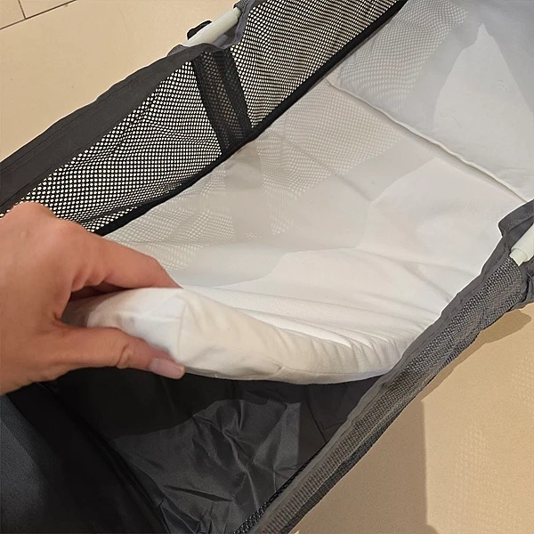 Рюкзак-кроватка портативная NL Baby, серый (0000/38450) - Pampik - 12