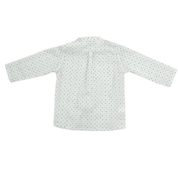 Сорочка NL Baby з якорями, бавовна, 9-12 міс., білий (310/19908) - Pampik - 2