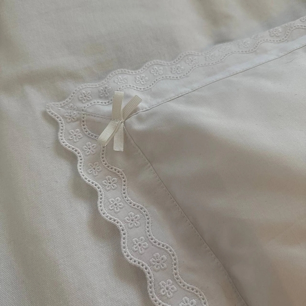 Подушка NL Baby з наволочкою, 35х35 см, білий (842/34642) - Pampik - 4