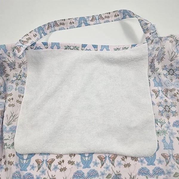 Накидка для годування NL Baby з чохлом, 80х60 см, біло-блакитний (802/37171) - Pampik - 4