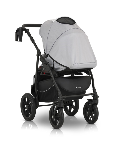 Универсальная коляска 3 в 1 Verdi Sonic Comfort 9023-VC-02 light gray skin - Pampik - 12