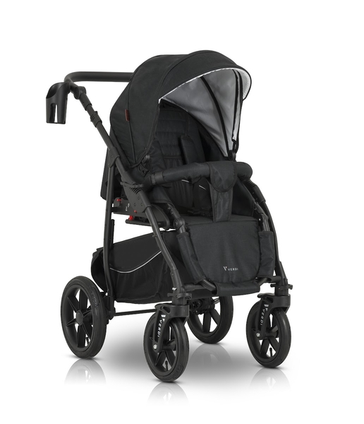Универсальная коляска 3 в 1 Verdi Sonic Comfort 9023-VC-05 black fabric - Pampik - 7