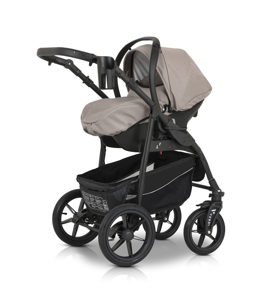 Універсальна коляска 3 в 1 Verdi Sonic Comfort 9023-VC-03 latte fabric - Pampik - 17