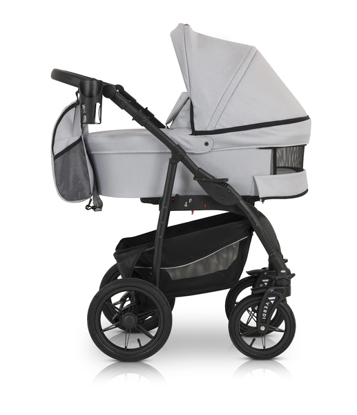 Универсальная коляска 3 в 1 Verdi Sonic Comfort 9023-VC-02 light gray skin - Pampik - 3