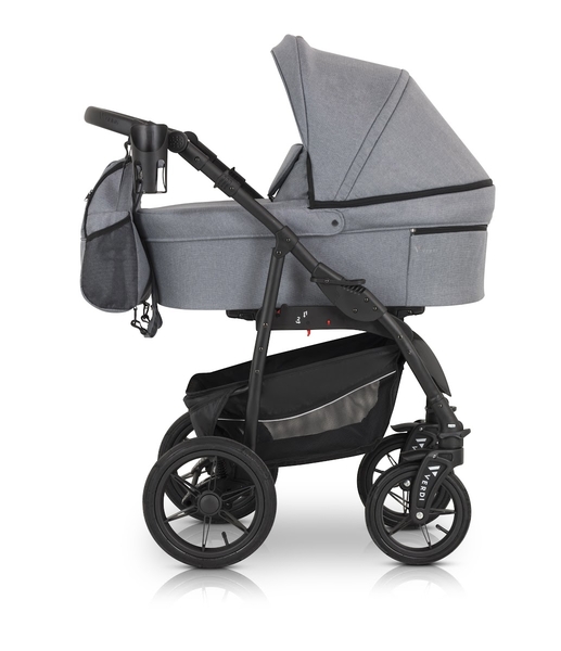 Универсальная коляска 3 в 1 Verdi Sonic Comfort 9023-VC-01 gray fabric - Pampik - 3