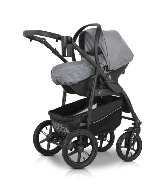 Универсальная коляска 3 в 1 Verdi Sonic Comfort 9023-VC-01 gray fabric - Pampik - 9