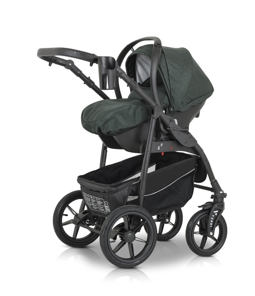 Універсальна коляска 3 в 1 Verdi Sonic Comfort 9023-VC-06 forest night fabric - Pampik - 8