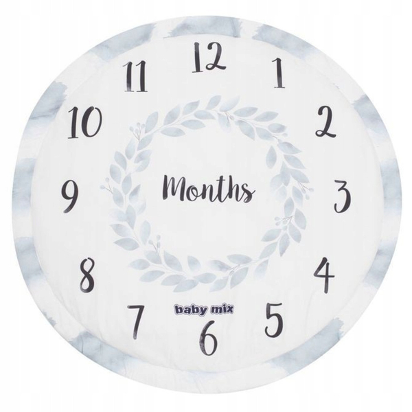 Килимок розвиваючий Baby Mix Місяці, білий з сірим (53100) - Pampik - 2