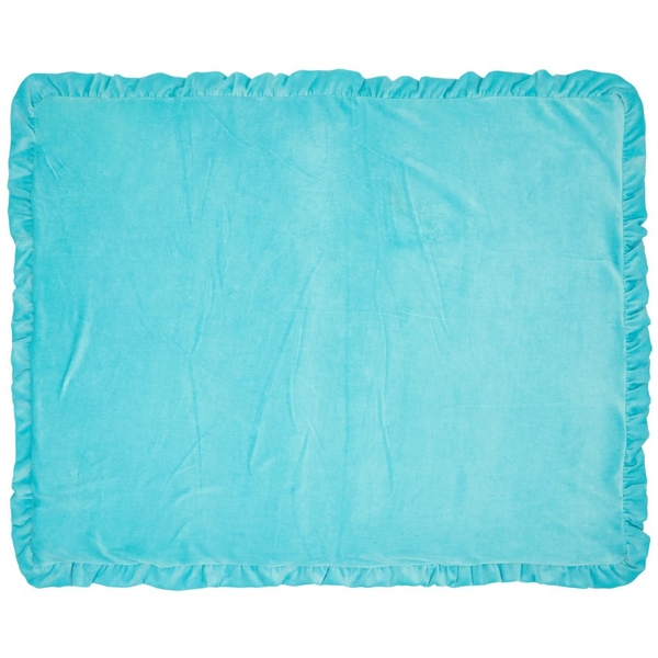 Килимок Twins з рюшкою, велюр, 110х90 см, ментол (5000-KTLW-14) - Pampik