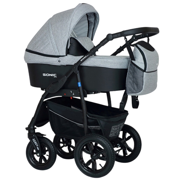 Універсальна коляска 3 в 1 Verdi Sonic Plus 9023-VSP-06 06, світло-сірий - Pampik