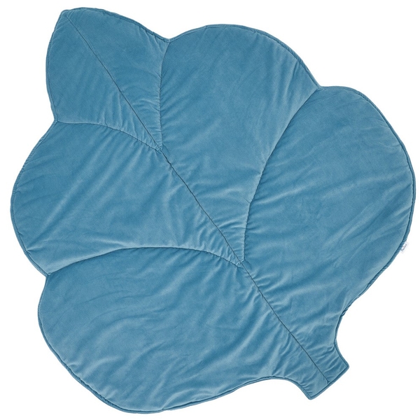 Килимок Twins Листочок, вельвет, 100х120 см, бірюзовий (5001-KTLV-03) - Pampik