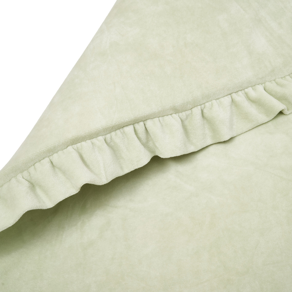 Килимок Twins з рюшкою, велюр, 110х90 см, оливковий (5000-KTLW-207) - Pampik - 2