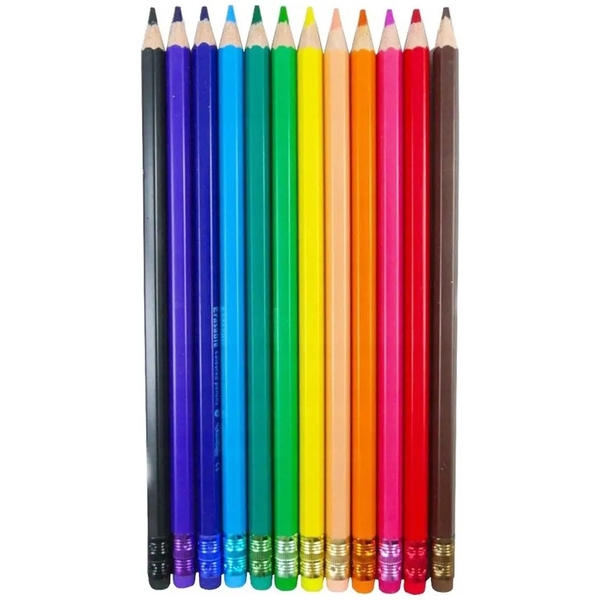 Олівці кольорові Colorino Erasable шестигранні, 12 кольорів (87492PTR) - Pampik - 2